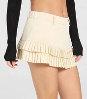 Trendy Cutie Pleated A-Line Mini Skort