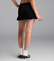 Good Days Ruffle Mini Skirt
