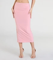 Sensational Match Bodycon Midi Skirt
