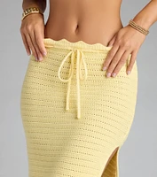 Sweet Like Summer Crochet Maxi Skirt