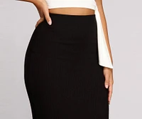 Basic Knit Maxi Skirt