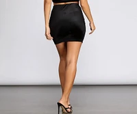 Velvet Stunner Mini Skirt