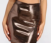 Sizzling Sequin Mini Skirt