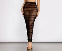 Ruched To The Maxi Skirt