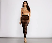 Ruched To The Maxi Skirt