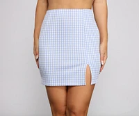 Perfect Look Plaid Mini Skirt