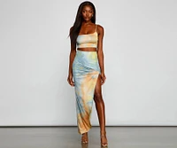 Golden Hour Tie-Dye Maxi Skirt