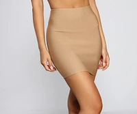 Chic And Sleek Bandage Mini Skirt