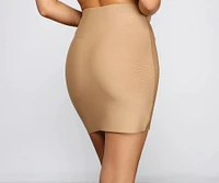 Chic And Sleek Bandage Mini Skirt