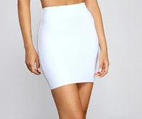Chic And Sleek Bandage Mini Skirt