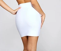 Chic And Sleek Bandage Mini Skirt