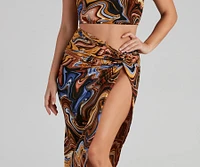 The Coolest Vibe Midi Skirt