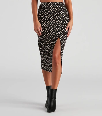 Fiercely Chic Leopard Midi Skirt