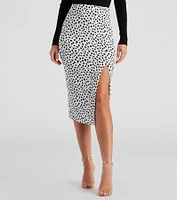 Fiercely Chic Leopard Midi Skirt