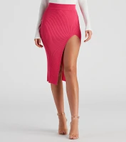 Crushing On You Knit Midi Skirt