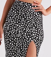 Fiercely Chic Leopard Midi Skirt