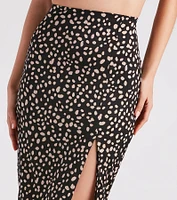 Fiercely Chic Leopard Midi Skirt