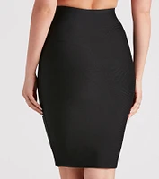 Pencil Me Bandage Midi Skirt