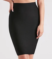 Pencil Me Bandage Midi Skirt