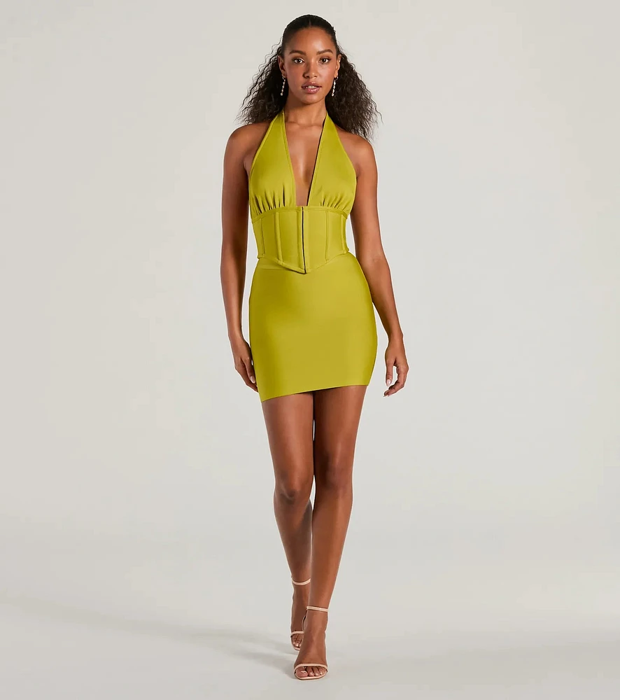 Sculpted Sultry Bandage Mini Skirt