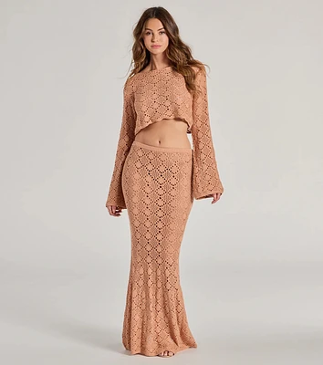 Weekend Mood Crochet Maxi Skirt