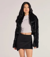 Twist And Twirl Wrap Mini Skirt