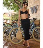 My Feels High-Rise Midi Skirt