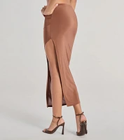 The One High-Rise Slit Maxi Skirt