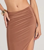 The One High-Rise Slit Maxi Skirt