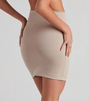 On Point Ponte Knit High Waist Mini Skirt