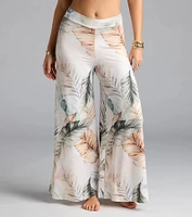 Mornings Tulum Tropical Wide-Leg Pants