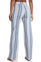 Tied To Stripes High Waist Pants