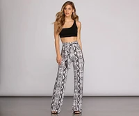 Stunning Snake Wide Leg Pants
