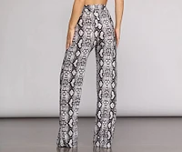 Stunning Snake Wide Leg Pants