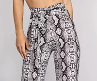 Stunning Snake Wide Leg Pants