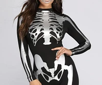 Bad To The Bone Metallic Catsuit