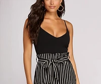 Better Together Striped Jumpsuit