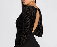 Mesh Burnout Jumpsuit