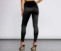 Sleek Satin Leggings