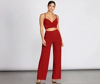 Fiery Fashionista Wide Leg Pants