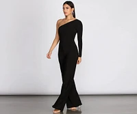 On Show One Shoulder Jumpsuit