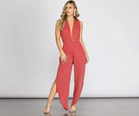 Mesmerize Metallic Jumpsuit