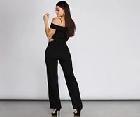 The Whole Package Off Shoulder Jumpsuit