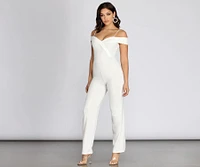 The Whole Package Off Shoulder Jumpsuit