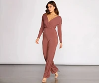 For A Good Time Long Sleeve Jumpsuit