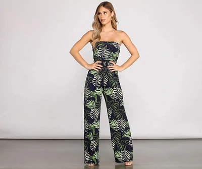 Vacay Goddess Strapless Jumpsuit
