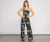 Vacay Goddess Strapless Jumpsuit