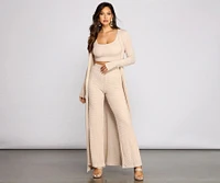 Trendy Textures High Waist Pants