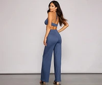 Level Up Cutout Knit Jumpsuit