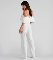 Iconic Elegance Off The Shoulder Jumpsuit